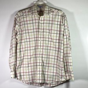 Alan Flusser Long Sleeve Multi Color Stripe Men Shirt